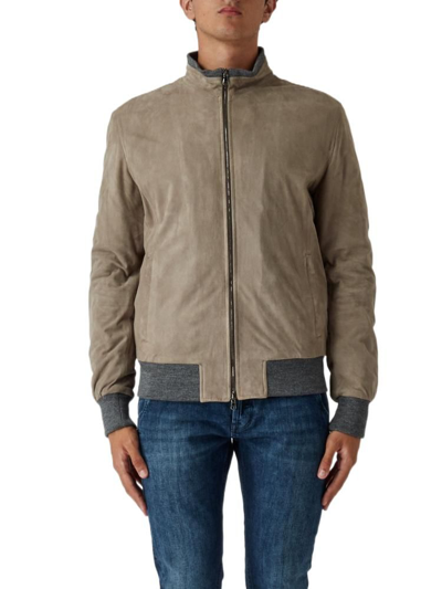 Shop Barba Men's  Grey Other Materials Outerwear Jacket