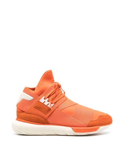 Shop Adidas Y-3 Yohji Yamamoto Adidas Y 3 Yohji Yamamoto Men's  Orange Polyester Sneakers