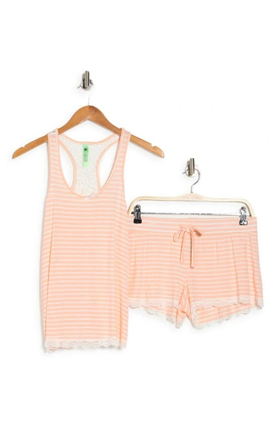 Honeydew Intimates Short Pajamas In Soft Coral Floral