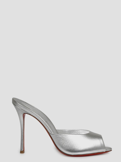 Shop Christian Louboutin Me Dolly Open In Silver