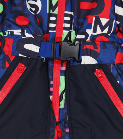 Shop Marc Jacobs Printed Ski Suit In Red/blue