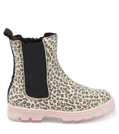 Marc Jacobs Brown Leopard Print Ankle Boots In Stone Chocolate Vbrown