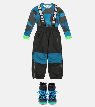 Stella Mccartney Logo Overalls In Nero