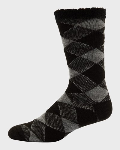 Shop Ugg Men's Grady Fleece-lined Crew Socks In Grb