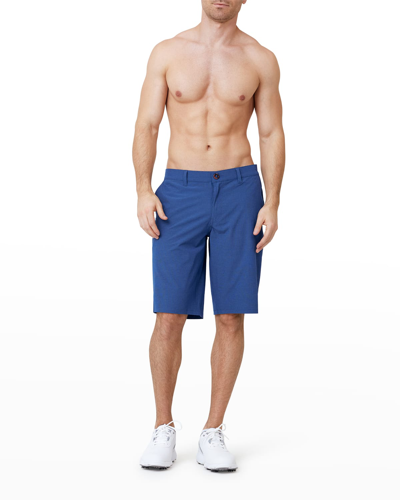 Shop Siamo Verano Men's 4-way Stretch Golf Shorts In Blue