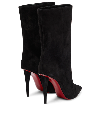 Shop Christian Louboutin Astrilarge Suede Boots In Black
