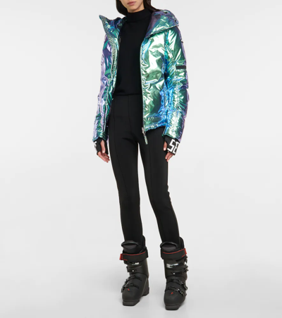 Shop Jet Set Julia Metallic Ski Jacket In Multifoil