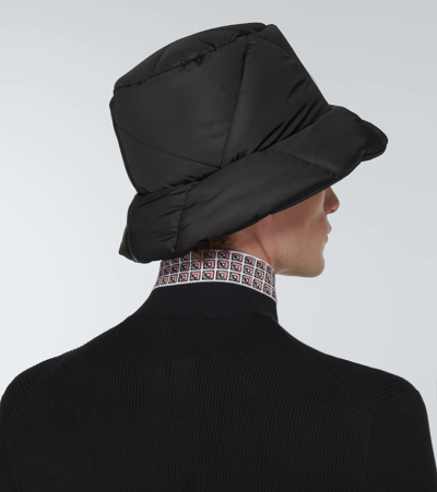 Prada Men's Re-nylon Padded Bucket Hat In Nero