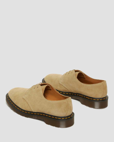 Shop Dr. Martens' 1461 Made In England Buck Suede Oxford Shoes In Creme