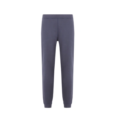 Shop Sunspel Cotton Joggers In Blue