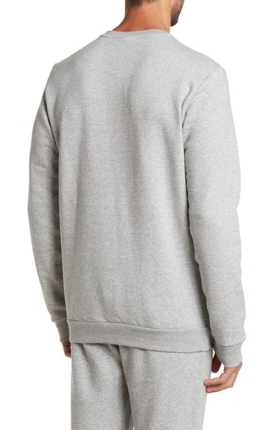 Shop Adidas Originals Feel Cozy Sweatshirt In Medium Grey Heather/ Black