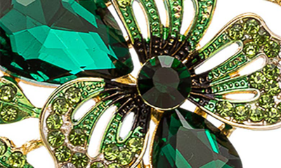 Eye Candy Los Angeles Madison Crystal Statement Necklacce In Gold