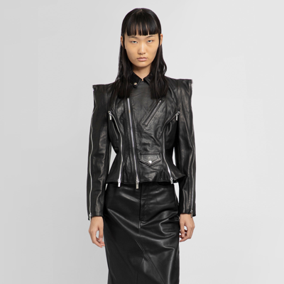 Shop Noir Kei Ninomiya Leather Jackets In Black