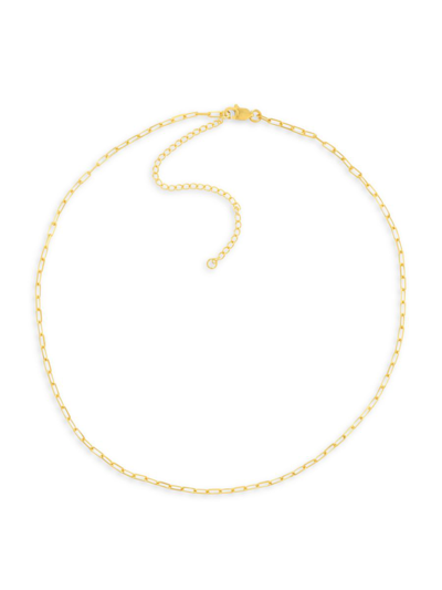 Shop Saks Fifth Avenue Women's 14k Yellow Gold Mini Paperclip Necklace
