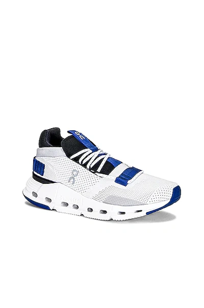 Shop On Cloudnova Sneaker In White & Cobalt