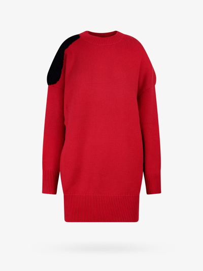Shop Krizia Sweater In Red