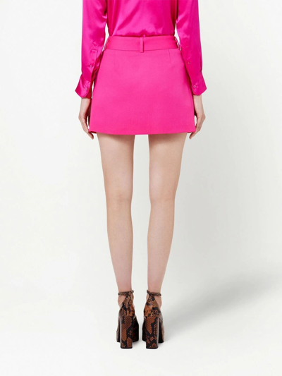 Ami Alexandre Mattiussi Belted Midi Skirt In Pink