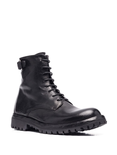 Officine Creative Loraine Lace-up Boots In Black