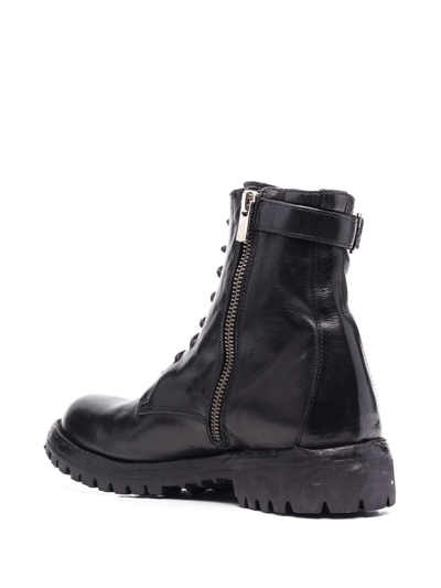 Officine Creative Loraine Lace-up Boots In Black