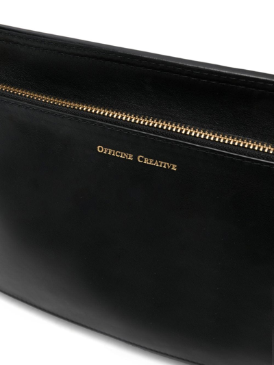 Shop Officine Creative Debossed-logo Tote Bag In Black