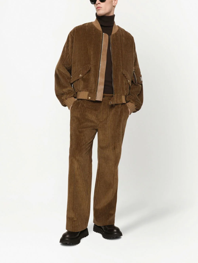 Shop Dolce & Gabbana Roll-neck Cashmere Jumper In Brown