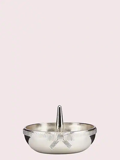 Shop Kate Spade Grace Avenue Ring Holder In Silver Plate