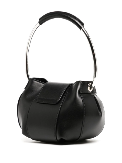 Shop Coperni U.f.o Leather Shoulder Bag In Black