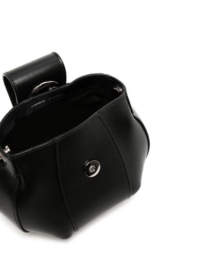 Shop Coperni U.f.o Leather Shoulder Bag In Black