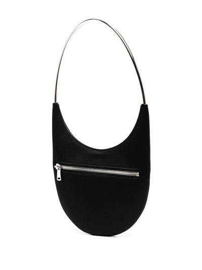 Shop Coperni Polka-dot Stud Shoulder-bag In Schwarz