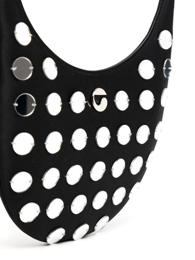 Shop Coperni Polka-dot Stud Shoulder-bag In Schwarz