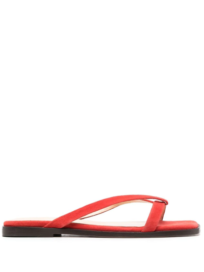 Shop Tila March Origami Suede Sandals In Rot