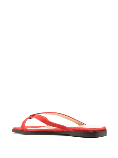 Shop Tila March Origami Suede Sandals In Rot