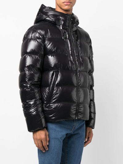 Shop Mackage Victor Padded Hooded Jacket In Schwarz