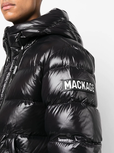 Mackage Victor Padded Hooded Jacket In Schwarz