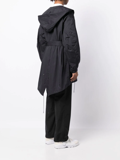 Shop Fumito Ganryu M-51 Hooded Coat In Schwarz