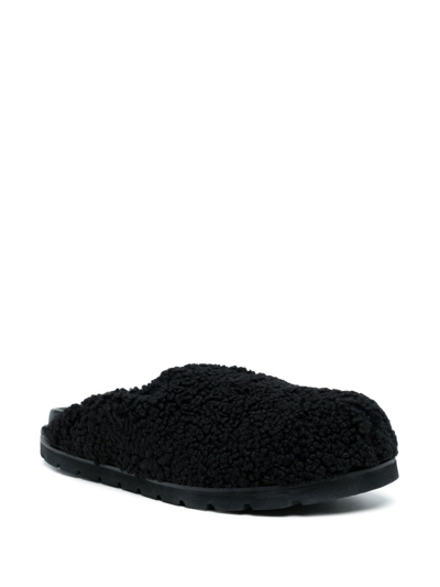 Shop Reike Nen Faux-fur Slip-on Loafers In Black