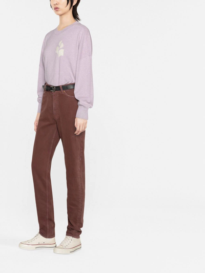 Mother Snacks! High Waisted Twizzy Skimp French Roast Jeans In Braun