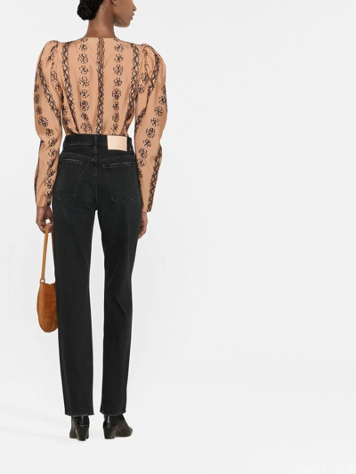 Ulla Johnson Agnes High-waisted Jeans In Schwarz