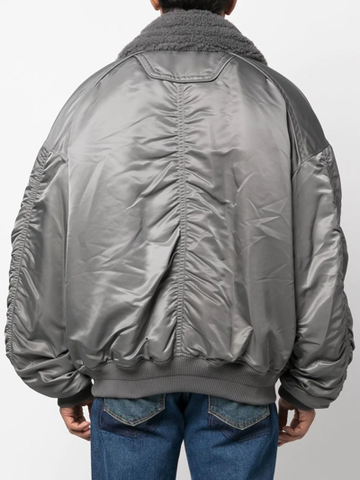 Juunj Zip-up Bomber Jacket In Grau