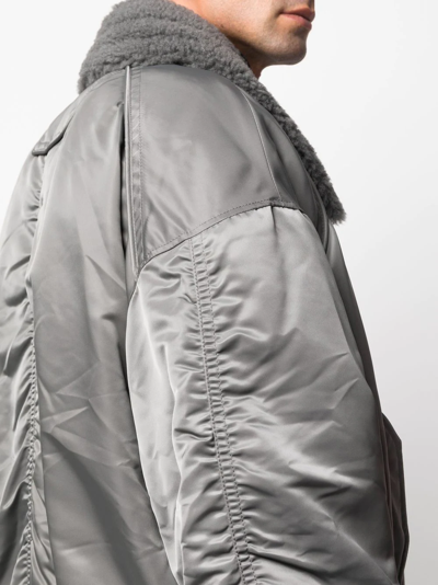 Juunj Zip-up Bomber Jacket In Grau