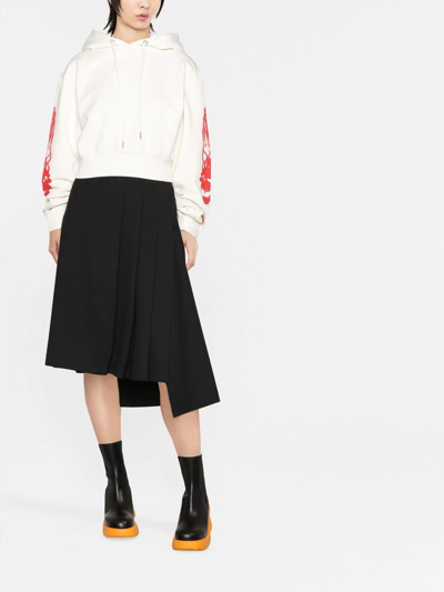 HERON PRESTON CROPPED COTTON HOODIE 