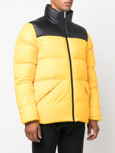 Shop Pyrenex Radiant Colour-block Puffer Jacket In Gelb