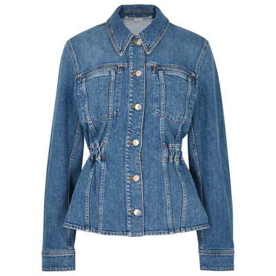 Shop Stella Mccartney Blue Stretch-denim Jacket