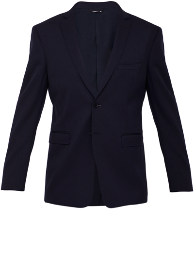 Shop Tonello Blue Wool Jacket