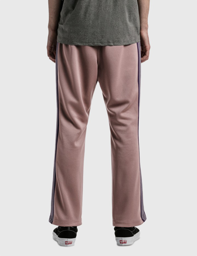 Poly Smooth Boot-cut Track Pants In Brown
