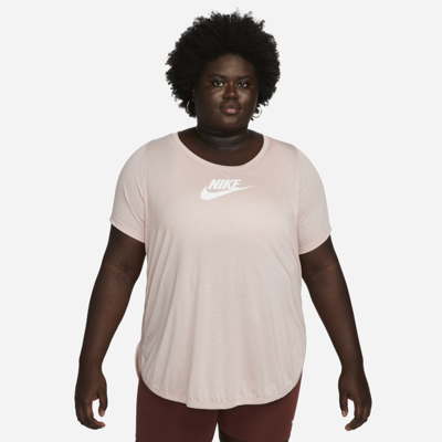 Shop Nike Women's  Sportswear Essential Tunic (plus Size) In Pink