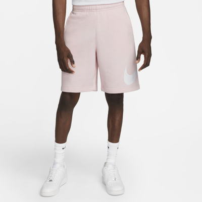 Shop Nike Men's  Sportswear Club Graphic Shorts In Pink