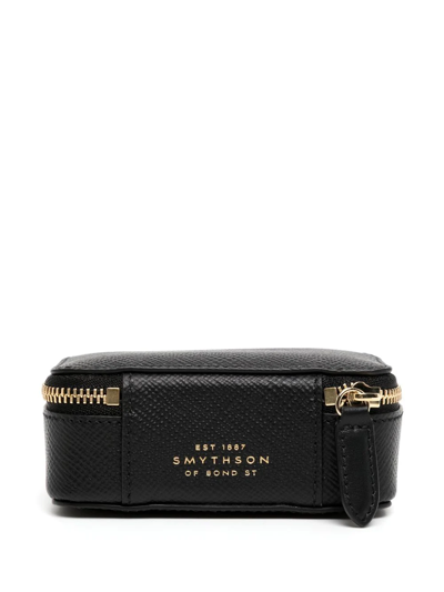 Smythson Schmucketui Mit Reissverschluss In Black