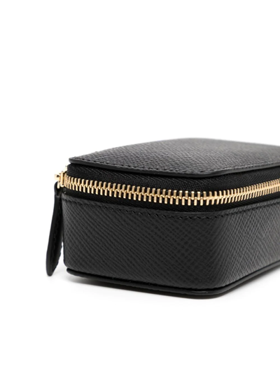 Smythson Schmucketui Mit Reissverschluss In Black