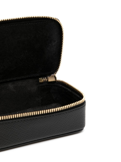 Smythson Schmucketui Mit Reissverschluss In Black